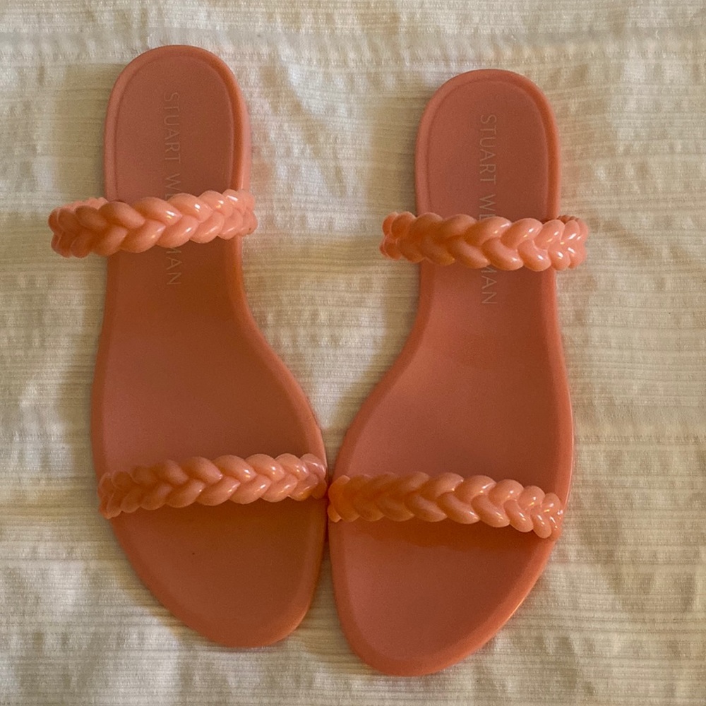 Stuart Weitzman Braida Sawyer jelly sandal
